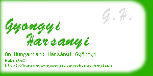 gyongyi harsanyi business card